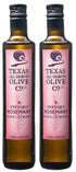 Country (16.9 oz, 2 Pack) Texas Hill Olive Co Rosemary Infused Olive Oil - Cold Pressed Gourmet EVOO Olive Oil - Great