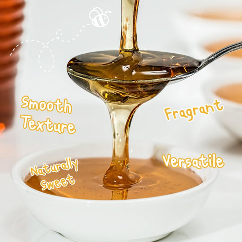 Generic 150g 3 Longan Flower Honey Thai Single-Origin Honey from Longan Blossom, Mild Fruity Aroma, x