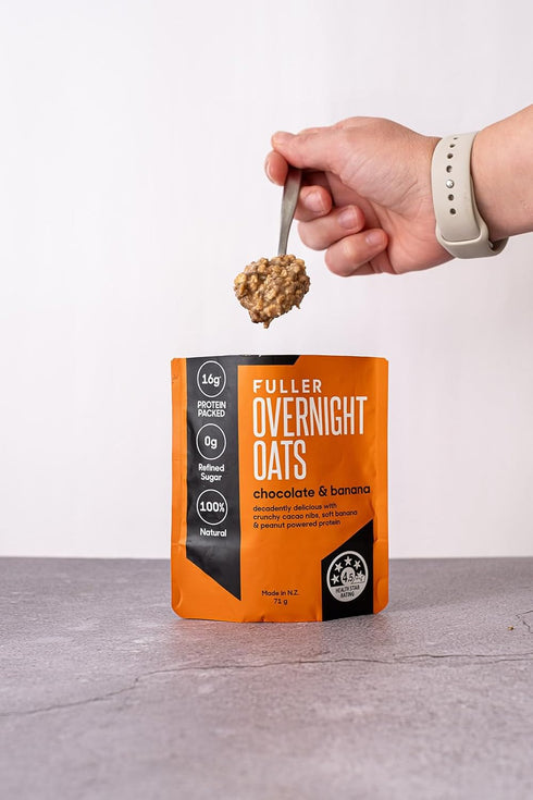 Delicious High Protein Overnight Oats - Nutritionist Designed FULLER For Longer With Low Sugar, High Fiber & Premium