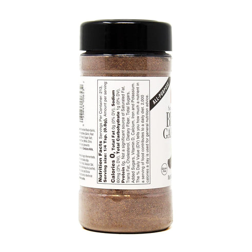 6 oz Badia Black Garlic Seasoning, Rich, Savory & Umami Flavor for Meat, Seafood and Vegetables