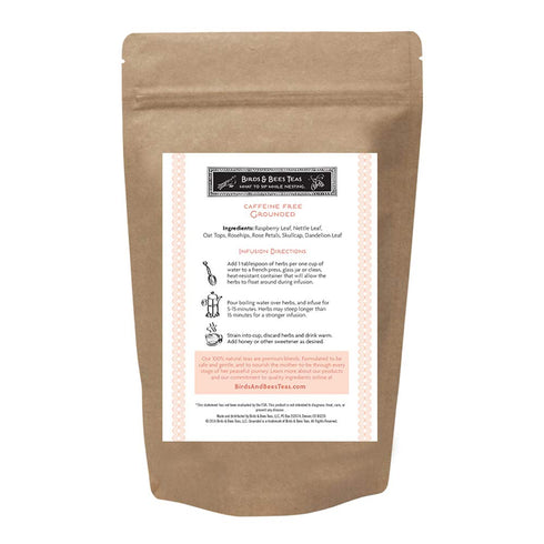 Birds & Bees Teas Organic Fertility Tea, Grounded Pregnancy Tea, 40 Servings, 3.2 oz