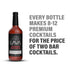 1-Liter (33.8oz) LAVA Premium Bloody Mary Mix made with Italian San Marzano Tomatoes. Gluten Free, Vegan, No Added
