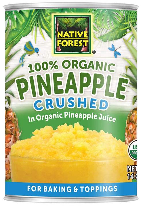 Native Forest Organic Crushed Pineapple - Crushed Pineapple Canned, Canned Pineapple Crushed,