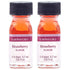 LorAnn Oils Super Strength Flavoring - Strawberry, Pack of 2, 0.125 fl oz - Used for Candy Making, Baking