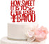 ZLPDS How Sweet It's to Be Loved Bayou Cake Topper Louisiana Cajun Theme