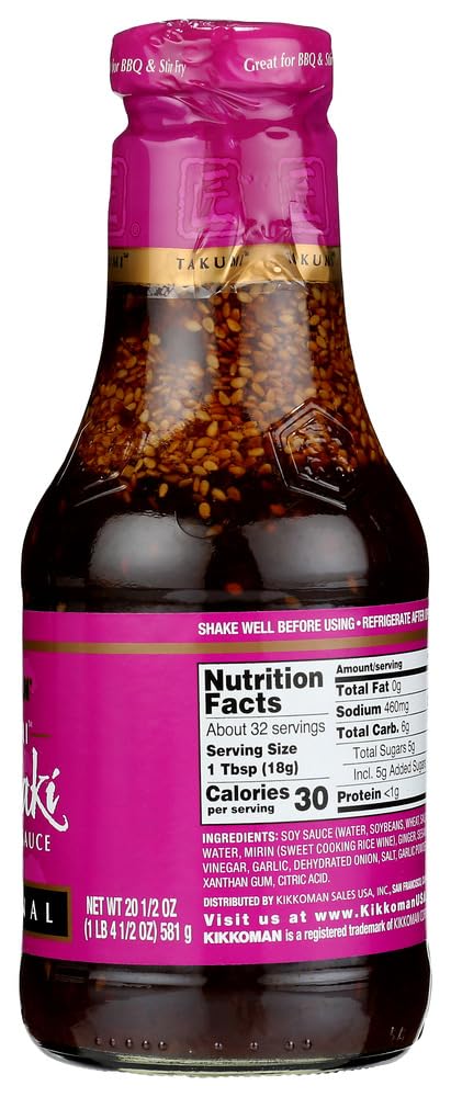20.5 6 Kikkoman Takumi Collection Original Teriyaki Sauce, Ounce - per case. by NA