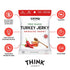 2.2 oz 4 Pack, 1 Think Jerky Beef and Turkey Jerky Variety, Original, Sweet Chipotle, Sriracha Honey, Sesame Teriyaki