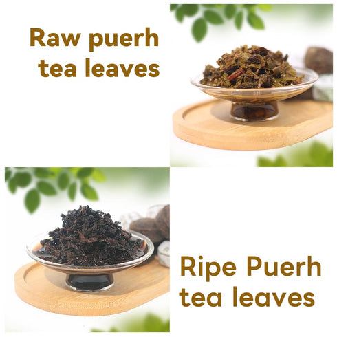 LWXLJMJZC Ripe Puerh Tea Mini Cake 30pcs (10 Tastes*3pcs) | Yunnan Pu-erh Tea | Mini Tuo Cha Black Tea Rice Balls