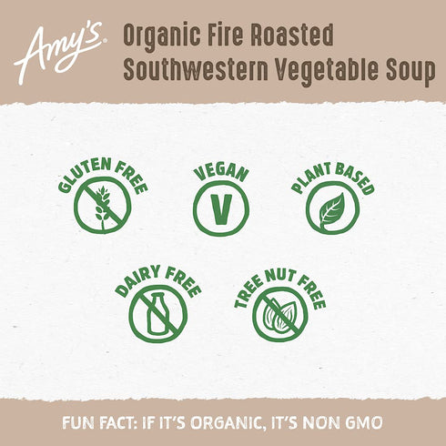 14.3 Oz Amy's Organic Soup Fire Roasted Southwestern Vegetable