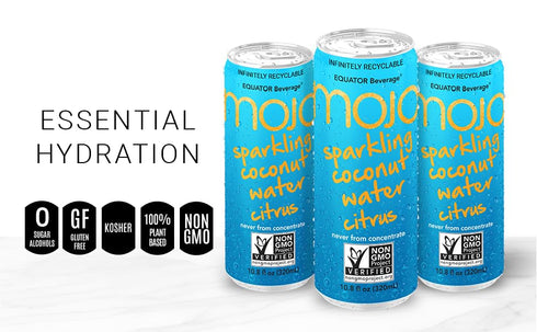 12 pack MOJO Sparkling Coconut Water