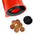 6.5 Inch Set (12 Pack) Zugar Land - Red Plastic Bubble Gum Gumball Machine Classic Toy Candy Dispensers. No Gumballs