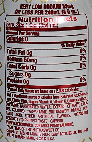 CubanFoodMarket 12 oz. 6 pack Materva Diet soda. cans.