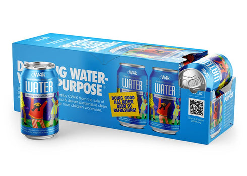 CannedWater4Kids (CW4K) CW4K 12-oz (1 24 Purified Canned Water in Aluminum Cans. BPA-free. Eco-friendly. Case, cans)