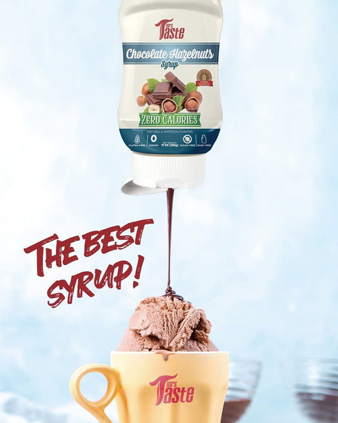 Mrs Taste Sugar Free Chocolate Hazelnut Syrup, 11 oz, Keto Friendly, Zero Calories