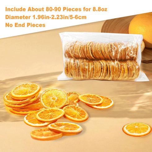 8.81oz/250g, Mkostlich Dried Orange Slices Bulk Natural Dehydrated Orange Slice for Cocktails/Christmas