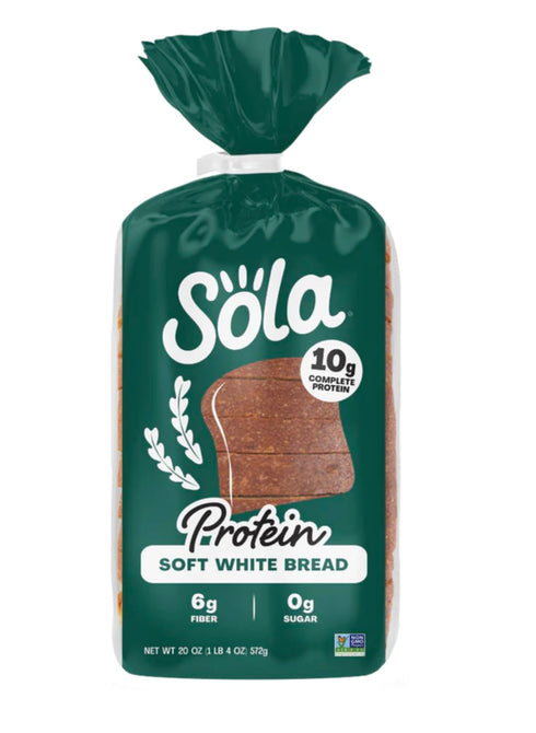 Generic 20 oz (3 Pack) (10g), Sola Protein Bread Soft White, Low Carb, High Protein Zero Sugar, Keto Friendly, Non-GMO