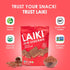 LAIKI Gluten Free Rice Crackers, Red Rice, Resealable 3.53 Ounce Bag
