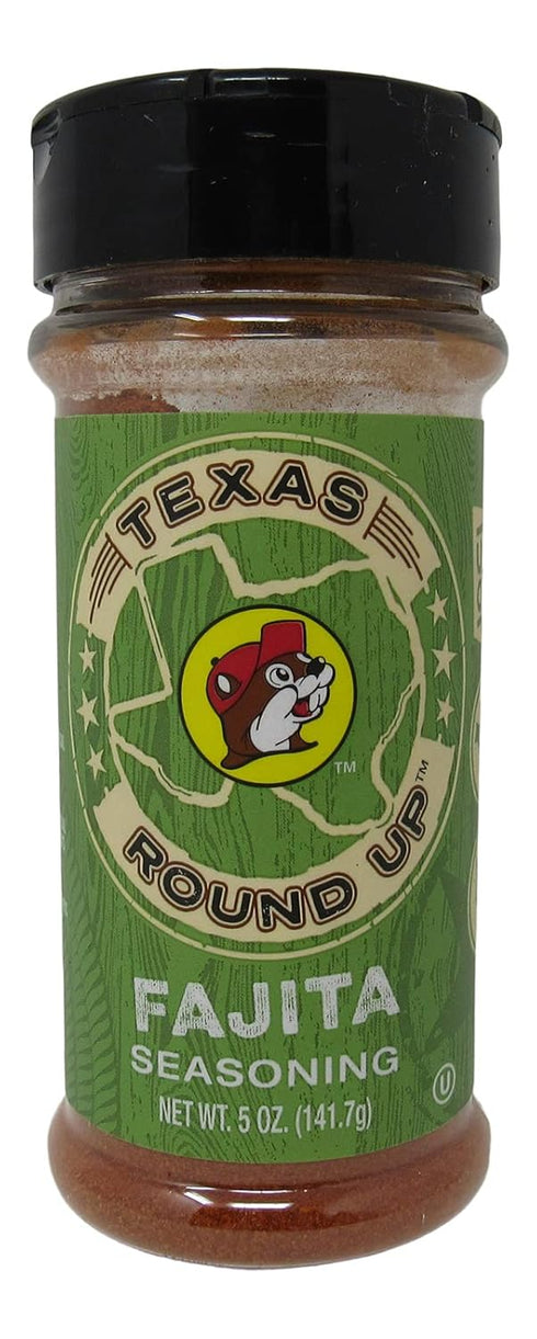 Buc-ee's Texas Round Up Fajita Seasoning, 5 oz - Gluten Free Shaker Bottle for Fajitas