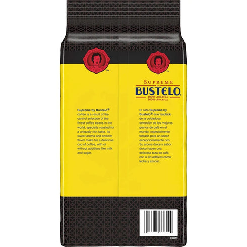 32 oz., (SMU01800) Supreme Bustelo Espresso Style Whole Bean Coffee, Dark Roast, Each