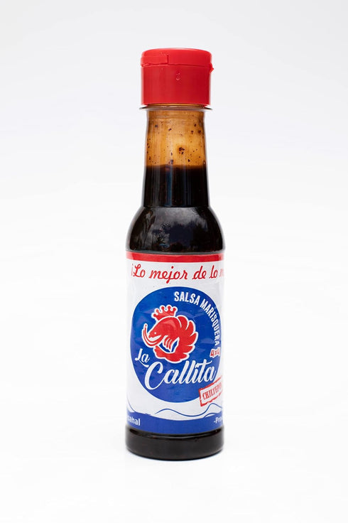 3 pack 4x4 5 oz. ( ) La Callita, La Camananga Roja y Negra Salsa La Callita Seafood Sauce La Original by Lencho