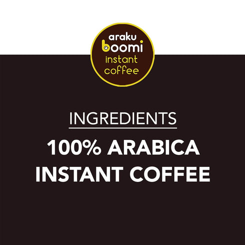100% 7oz (1 Pack) Boomi Premium Single Origin Instant Coffee Powder | Medium Roast, Arabica, Mold & Mycotoxin Free |