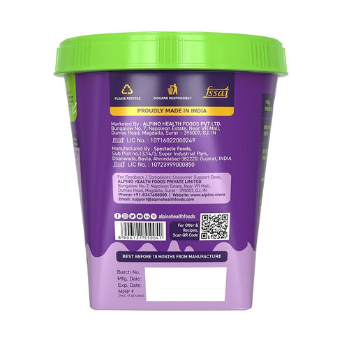 24g (1 ALPINO Chocolate Peanut Butter Smooth - Roasted Peanuts, Chocolate Paste, Brown Sugar & Sea Salt - Protein