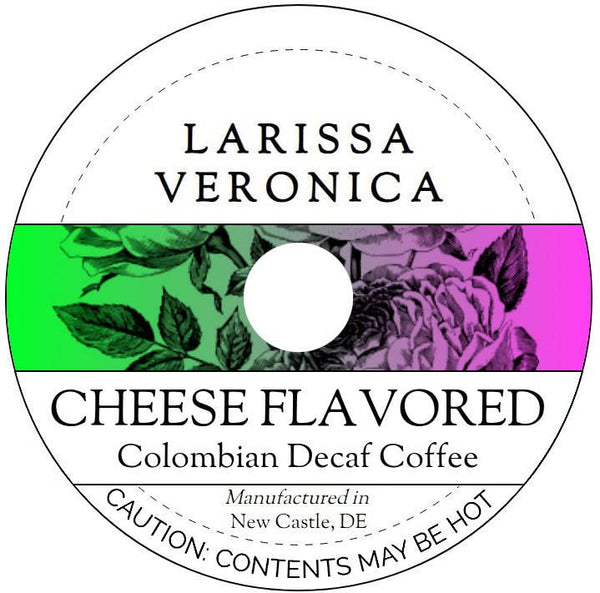 Larissa Veronica Cheese Flavored Colombian Decaf Coffee (Single Serve K-Cup Pods) (Gourmet, Naturally Flavored,