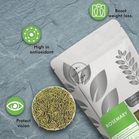 Generic 100g Dried Rosemary Leaves | For Rosemary Water, Hair Care & Herbal Tea | Natural Culinary Herb for Seasoning