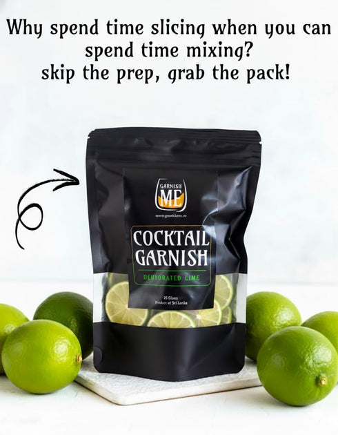 100 100% (3.5oz) Dehydrated Lime Slices made in the USA | Dried Cocktail Garnish | Dried Lime slices | Dehydrated Lime