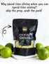 100 100% (3.5oz) Dehydrated Lime Slices made in the USA | Dried Cocktail Garnish | Dried Lime slices | Dehydrated Lime