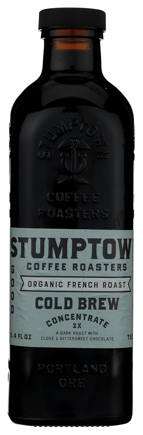 STUMPTOWN COFFEE ROASTERS Organic French Roast Cold Brew Concentrate, 25.4 FZ