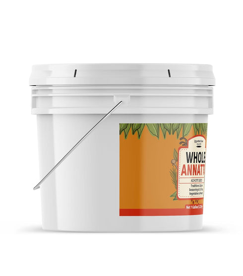 1 Unpretentious Whole Annatto Seeds, Gallon, Seasoning, Grilling Spice & Rub, Cooking