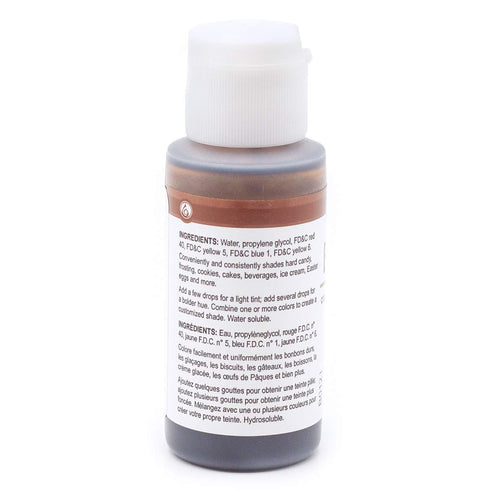 LorAnn Brown Liquid Food Color, 1 Ounce Squeeze Bottle