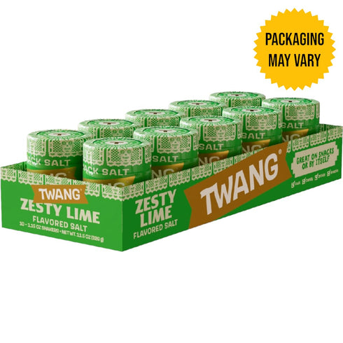 1.15 (Pack 20) Twang Flavored Snack Salt Seasoning, Lime, Toppings for Popcorn, Fresh Fruits, Veggies & Chips, Ounce