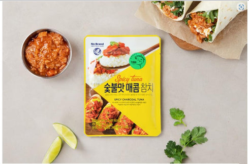 LENITH Pack 1 Spicy Seasoned Charcoal Tuna Chilli Tuna Pouch Protein Every Pouch/Product of Korea