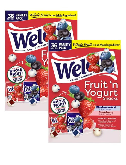 Generic Fruit and Yogurt Snacks, 36 Count, 0.7 Ounce Packets (2 Pack)