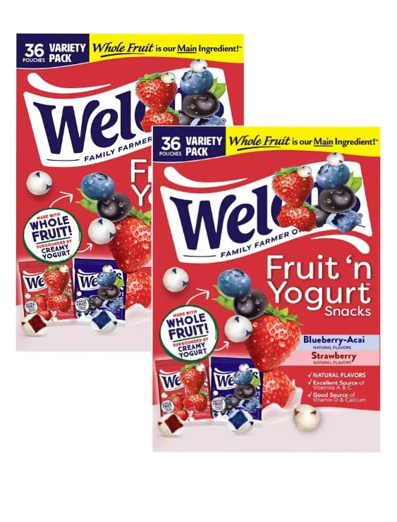 Generic Fruit and Yogurt Snacks, 36 Count, 0.7 Ounce Packets (2 Pack)