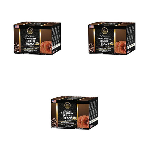 Eternal Gourmet Ganoderma (REISHI) Black Coffee 2 in1 Made in USA Cafe
