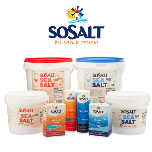 750 (26.5 oz) SOSALT DAL MARE DI TRAPANI Fine Sea Salt, Sicilian Sea Salt, Shaker, gm SoSalt, Sal, Refill