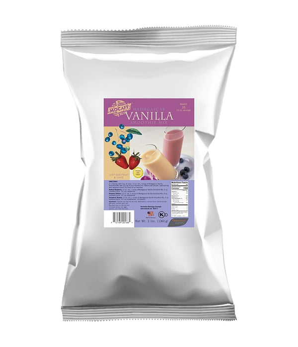 MOCAFE Vanilla Smoothie Mix, Madagascar Powder for Fruit Smoothies and Blended Ice