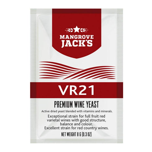 Mangroves Jack's Wine Yeast - VR21 8g for 23L Full Fruit & Country Reds