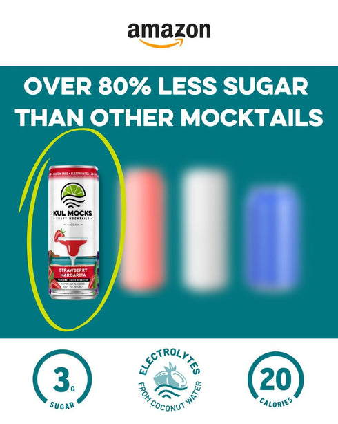 KUL MOCKS Non Alcoholic Mocktails Canned Mocktails - Low Calorie Non Alcoholic Drinks - Zero Proof Cocktails - NEW
