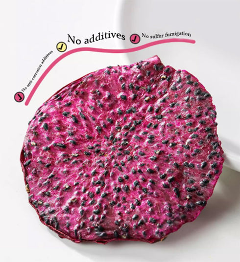 HanNainai 5oz/150g ,Dried Dragon Fruit Slices, Soft and Chewy, Dried Dehydrated Purple Dragon Fruit Slices Resealable