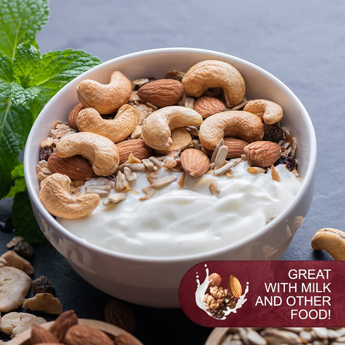 Packed 3 lbs Raw Deluxe Unsalted Mixed Nuts- Premium Quality Kosher Mixed Nuts Snack by We Got Nuts- Natural Rich