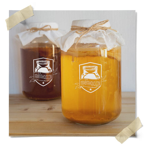 Fermentaholics USDA Certified Organic Kombucha Tea Blend, 8 oz, Makes 22 Gallons, Kosher Certified, Loose Leaf