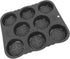 8 29.8x25.5x3cm Hamburger Bun Silicone Cavity Heat Non Stick Easy Release Hamburger Bread Bakery Pan for Home Baking