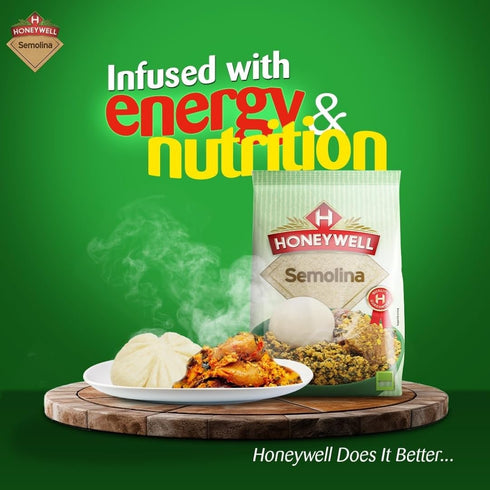 Honeywell semolina 2lbs Semovita fufu flour for Nigerian Swallow meals