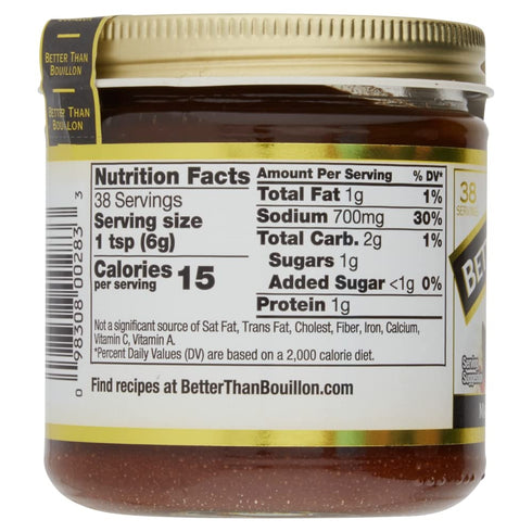 38 8 OZ Better Than Bouillon Organic Roasted Beef Base, Made with Seasoned Roasted Beef, USDA Organic, Blendable Base