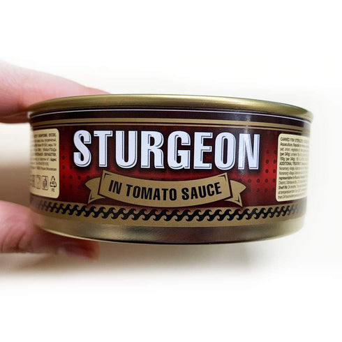 (Pack 3) 8.5 oz 240 Sturgeon in Tomato Sauce by EcoFood of | g