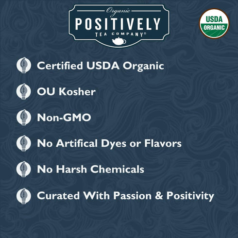16 Organic Positively Tea Company, Assam TGFOP Black Tea, Loose Leaf, Ounce